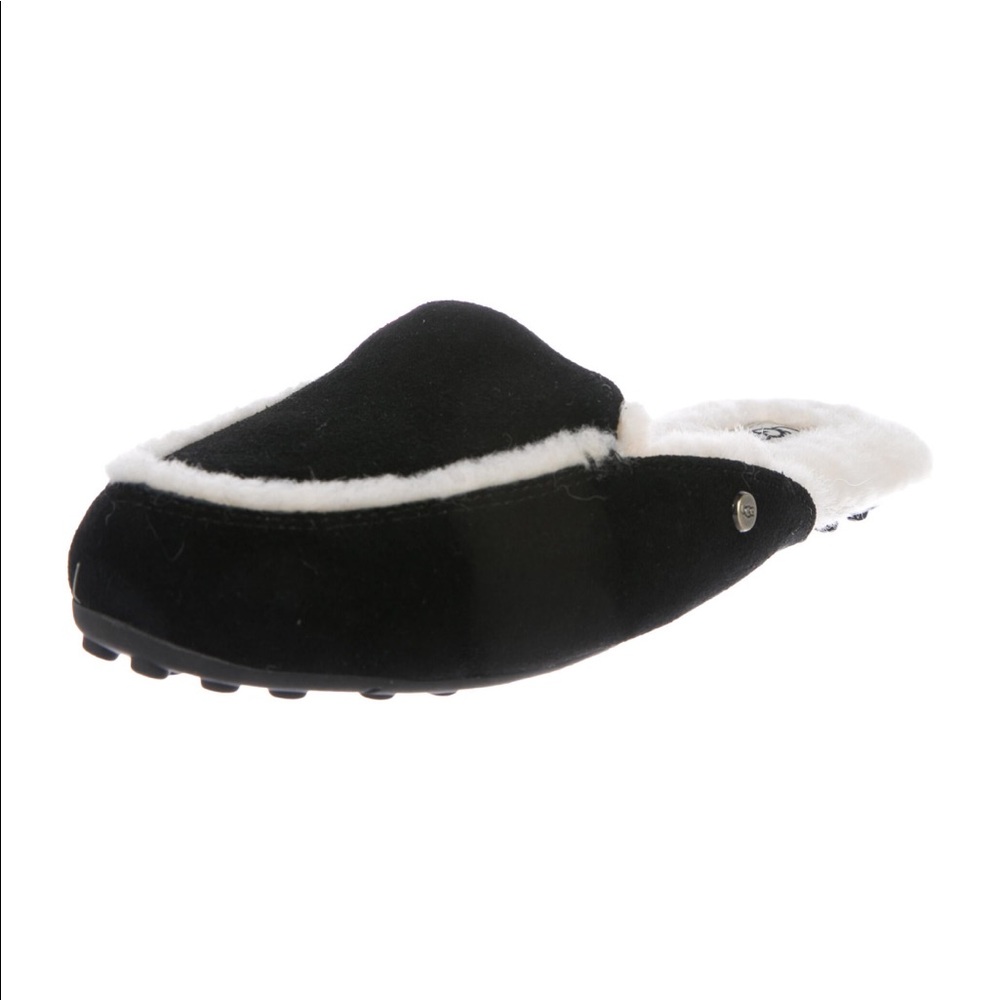 Ugg lane suede black slippers